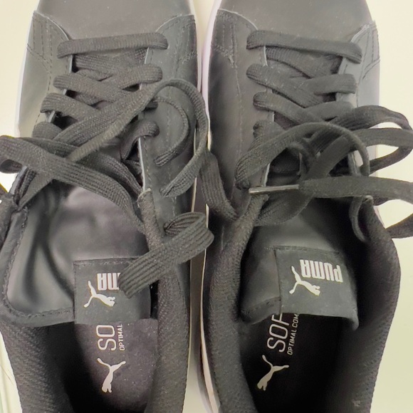 Puma Men's Black and White Sneakers - Picture 5 of 7